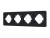 Рамка стеклянная FRM-OMALI-SFGS-4-BK Рамка стеклянная FRM-OMALI-SFGS-4-BK