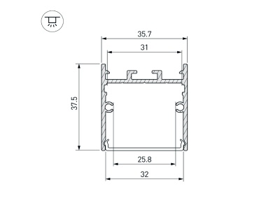 Профиль SL-LINE-3638-LW-3000 WHITE