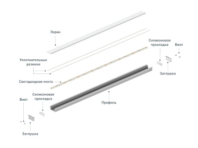 Профиль FLOOR27-H11-F-2000 ANOD