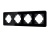 Рамка стеклянная FRM-OMALI-GS-4-BK Рамка стеклянная FRM-OMALI-GS-4-BK
