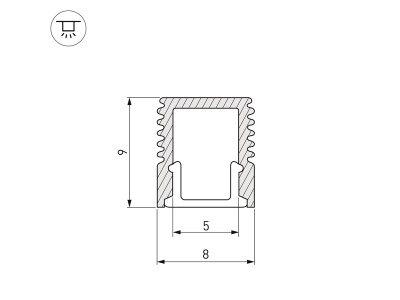 Профиль SL-MINI-8-2000 WHITE