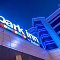 Многоцветная фасадная подсветка отеля Park Inn в Нижнем Тагиле